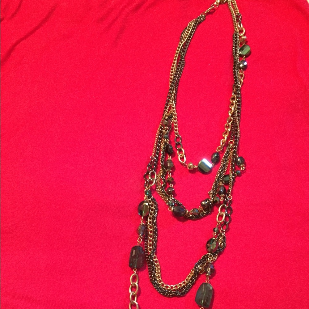 Green and blue necklace